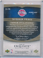 Upper Deck 2006-2007 Exquisite Collection Exquisite Enshrinements #EXPR Tayshaun Prince 18/25