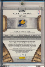 Panini 2010-2011 Crown Royale Silhouettes RPA #334 Paul George 19/99