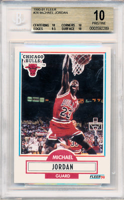 Fleer 1990-1991   #26 Michael Jordan  / BGS Grade 10