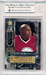 Skybox 1997-1998 Metal Universe Precious Metal Gems #38 Derrick Coleman 31/100 / BGS Grade 8