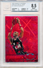 Skybox 1997-1998 Metal Universe Championship Precious Metal Gems Red #1 Charles Barkley 75/100 / BGS Grade 8.5