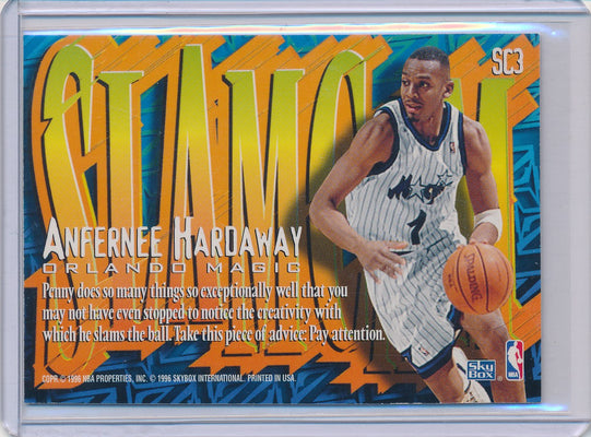 SkyBox 1996-1997 Z-Force Slam Cam #SC3 Anfrernee Hardaway