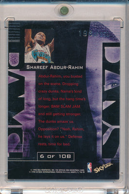 SkyBox 1998-1999 Hoops BAMS #6/10B Shareef Abdur-Rahim 198/250