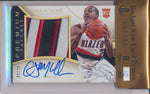 Panini 2013-2014 Immaculate Premium RPA Jumbo Patch #5 C.J. McCollum 6/10 / BGS Grade 8 / Auto Grade 10