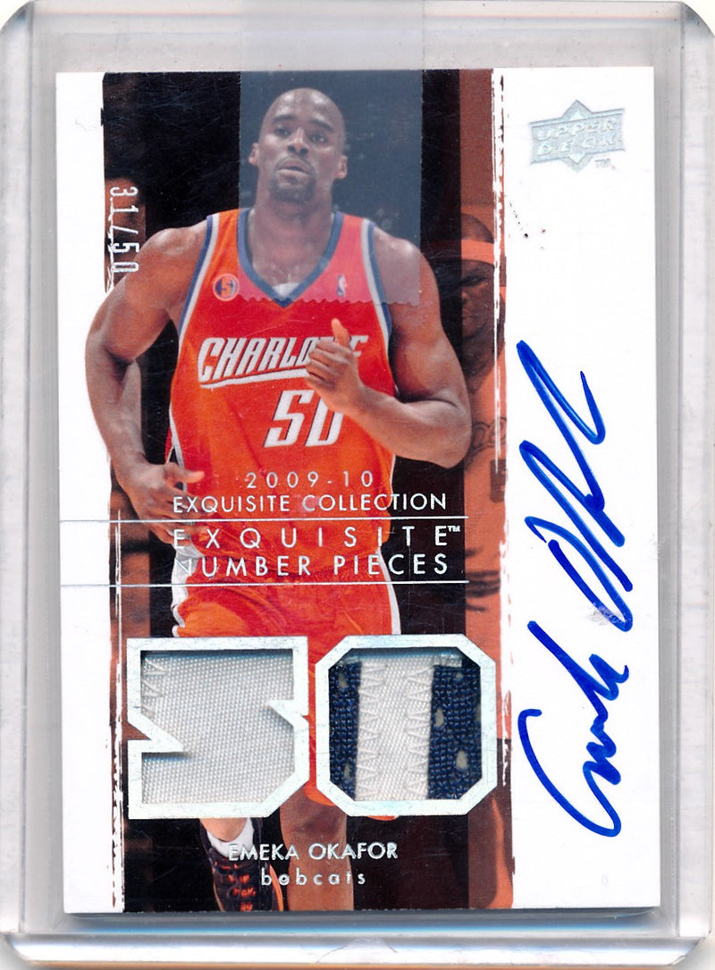 Upper Deck 2009-2010 Exquisite Collection Numbers #NPEO Emeka Okafor 31/50