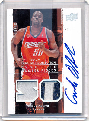 Upper Deck 2009-2010 Exquisite Collection Numbers #NPEO Emeka Okafor 31/50