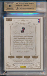 Panini 2013-2014 National Treasures RPA Platinum #108 C.J. McCollum 57/99 / BGS Grade 9.5 / Auto Grade 10