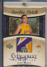 Upper Deck 2004-2005 Exquisite Collection Gold RPA #73 Sasha Vujacic 16/18