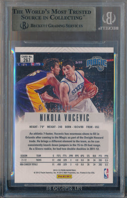 Panini 2012-2013 Prizm Prizms Gold #267 Nikola Vucevic 8/10 / BGS Grade 9.5