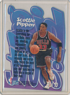 SkyBox 1996-1997 Z-Force Big Men On Court #9/10 Scottie Pippen