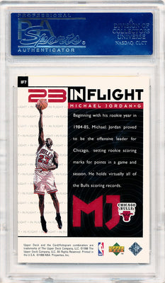 Upper Deck 1998 MJ Living Legendary In Flight #IF7 Michael Jordan  / PSA Grade 10