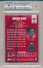 Topps 2003-2004 Finest Gold Diecut X-Fractors #158 Dwyane Wade 1/1 / BGS Grade 9 / Auto Grade 10