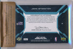 Upper Deck 2008-2009 UD Black Patch Autograph #PMA-JS John Stockton 1/1 / BGS Grade 8 / Auto Grade 10