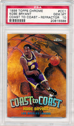 Topps 1998 Chrome Coast To Coast - Refractor #CC1 Kobe Bryant  / PSA Grade 10