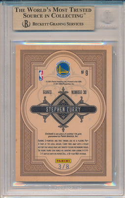 Panini 2010-2011 Gold Standard Gold Mining #9 Stephen Curry 3/8 / BGS Grade 9.5