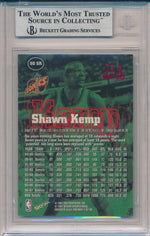 SkyBox 1997-1998 Premium Star Rubies #50SR Shawn Kemp 14/50 / BGS Grade 8.5