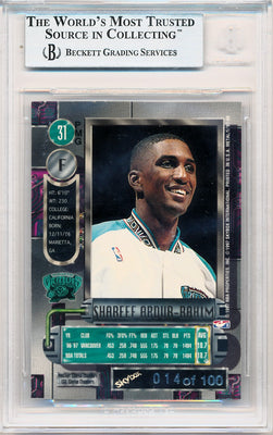 Skybox 1997-1998 Metal Universe Championship Precious Metal Gems Red #31 Shareef Abdur-Rahim 14/100 / BGS Grade 8.5