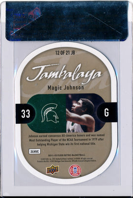 Upper Deck 2011-12 Fleer Retro Jambalaya #12/21JB Magic Johnson  / BGS Grade 9