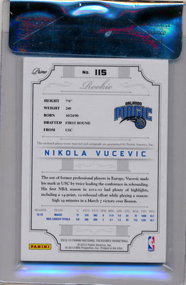 Panini 2012-2013 National Treasures  Gold #115 Nikola Vucevic 3/5 / BGS Grade 8.5 / Auto Grade 10