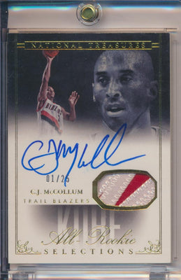 Panini 2013-2014 National Treasures Kobe All Rookie Selections Gold #AR-CJ C.J. McCollum 1/25