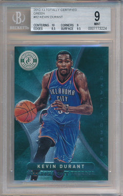 Panini 2012-2013 Totally Certified  Green #82 Kevin Durant 1/5 / BGS Grade 9