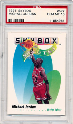 Skybox 1991-1992 Salutes  #572 Michael Jordan  / PSA Grade 10