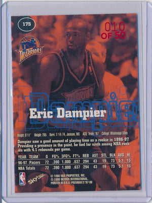 SkyBox 1997-1998 Premium Star Rubies #175 Eric Dampier 10/50