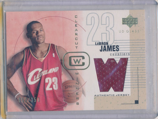 Upper Deck 2003-2004 UD Glass Clearcut Winners #CWLJ Lebron James 52/350