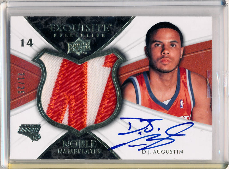 Upper Deck 2008-2009 Exquisite Collection Noble Nameplates #NADA D.J. Augustin 21/25