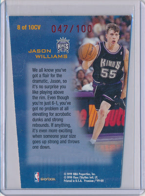 SkyBox 1999-2000 Premium Club Vertical #8/10CV Jason Williams 47/100