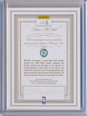 Panini 2012-2013 Flawless Emerald Jumbo Patches #56 Kevin Mchale 3/5