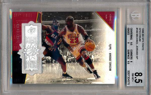 Upper Deck 1998-1999 SPX Finite Spectrum #100 Michael Jordan 211