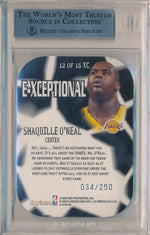 SkyBox 1999-2000 E-X E-Xceptional Blue #12/15XC Shaquille O'neal