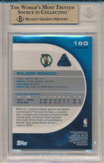 Topps 2005-06 Finest White Superfractors #160 Rajon Rondo 1/1 / BGS Grade 9.5