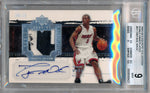 Upper Deck 2003-2004 Exquisite Collection Noble Nameplates #NN-DY Dwyane Wade 06/25 / BGS Grade 9 / Auto Grade 10