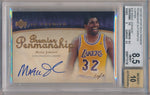 Upper Deck 2007-2008 Premier Pennmanship Bronze Autographs #PEN-JO Magic Johnson 1/1 / BGS Grade 8.5 / Auto Grade 10