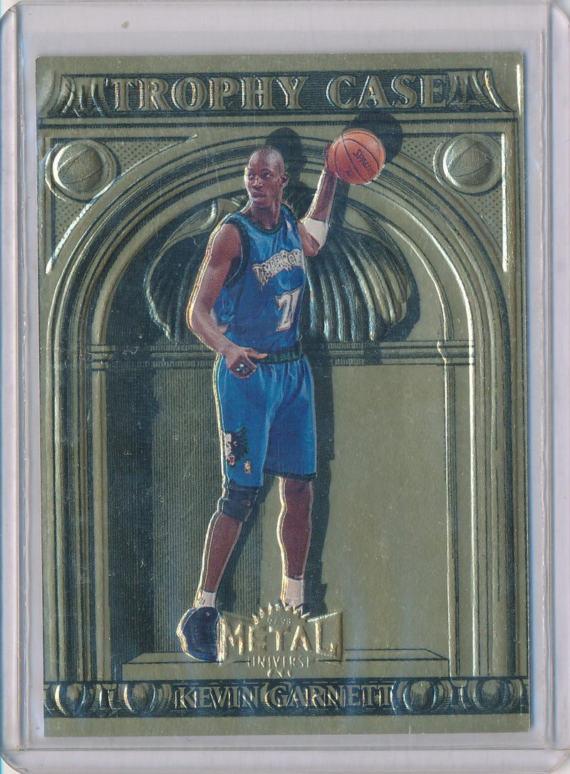 SkyBox 1997-1998 Metal Universe Trophy Case #1/10TC Kevin Garnett