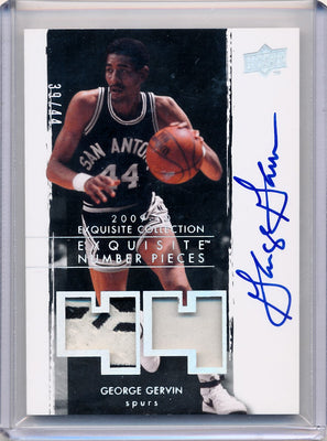 Upper Deck 2009-2010 Exquisite Collection Numbers #NPGG George Gervin 39/44