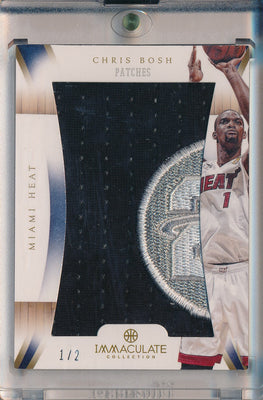 Panini 2012-2013 Immaculate Collection Patches #IP-CB Chris Bosh 1/2