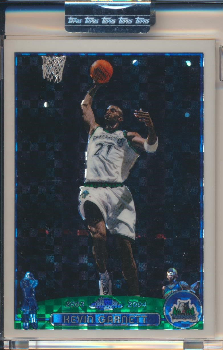 Topps  2003-2004 Chrome  X-Fractor #100 Kevin Garnett 132/220