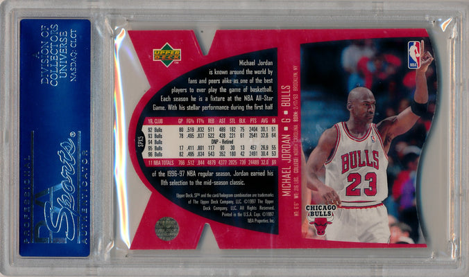 Upper Deck 1997 SPX Die-Cut #5 Michael Jordan  / PSA Grade 9