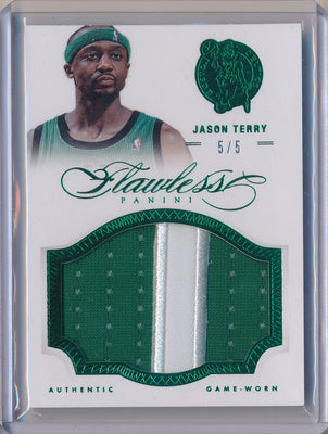 Panini 2012-2013 Flawless Emerald Jumbo Patches #12 Jason Terry  5/5