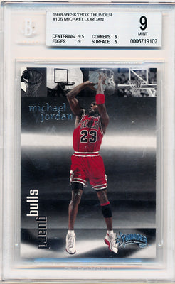 Skybox 1998-1999 Thunder Rave #106 Michael Jordan  / BGS Grade 9