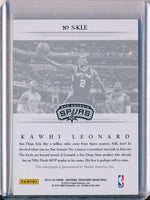 Panini 2014-2015 National Treasures Proof Signatures #S-KLE Kawhi Leonard 8/25