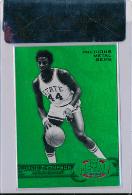 Upper Deck 2011-12 Fleer Retro Precious Metal Gems GREEN #PM-24 David Thompson 8/10 / BGS Grade 9