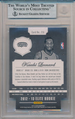 Panini 2012-2013 Elite Status Black #215 Kawhi Leonard 1/1 / BGS Grade 9