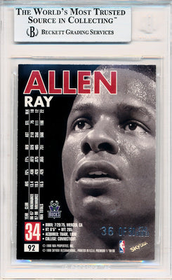 SkyBox 1998-99 Premium Star Rubies #92 Ray Allen 36/50 / BGS Grade 9