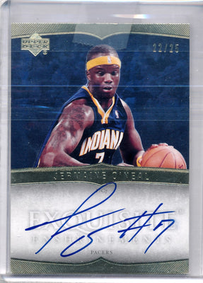 Upper Deck 2006-2007 Exquisite Collection Exquisite Enshrinements #EXJO Jermaine O'neal 22/25