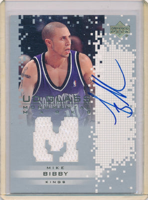 Upper Deck 2003-04 UD Glass Monumental Marks #MB-J Mike Bibby