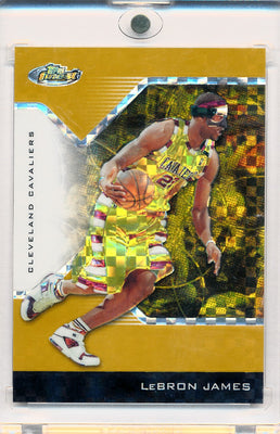 Topps 2005 Finest Gold X-Fractor #23 Lebron James 2/5